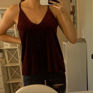 Velvet tank top